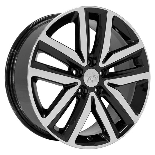 OE WHEELS VW27 18x7.5 5X112 51 BLACK MACHINED
