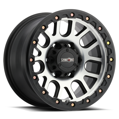 VISION NEMESIS CUSTOM WHEEL Matte Black Machined Face
