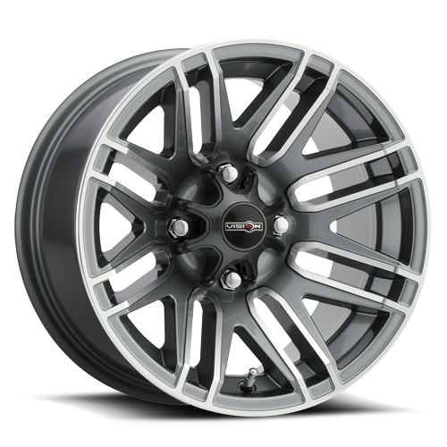 VISION ASSAULT CUSTOM WHEEL Gunmetal Machined Face