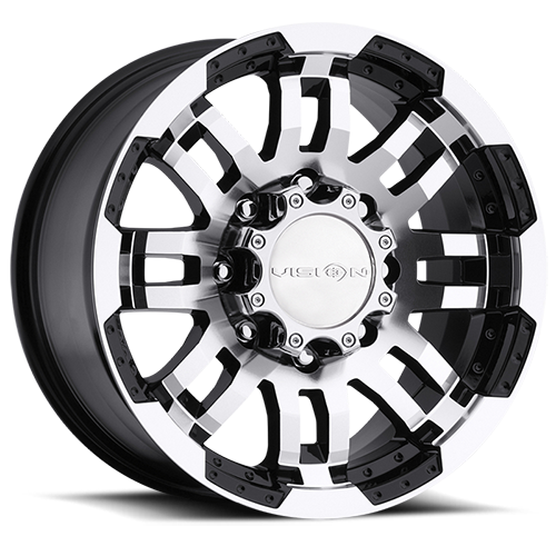 VISION WARRIOR CUSTOM WHEEL Gloss Black Machined Face