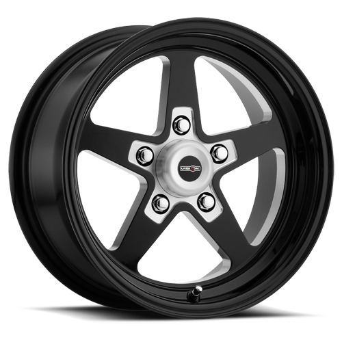 VISION STAR CUSTOM WHEEL Gloss Black with Milled Center