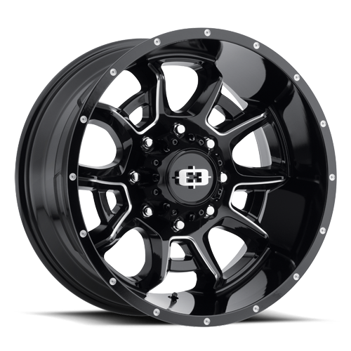 VISION BOMB CUSTOM WHEEL Gloss Black Milled Spoke