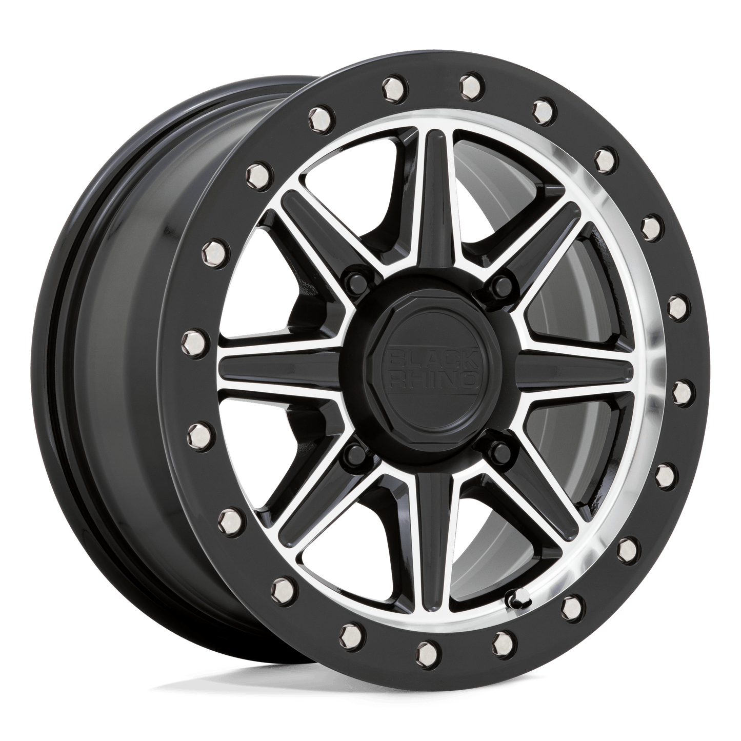 Black Rhino Hard Alloys - UTV WEBB UTV GLOSS BLACK WITH MACHINED FACE