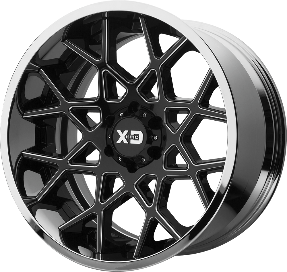 XD XD203 CHOPSTIX GLOSS BLACK MILLED CENTER CHROME LIP