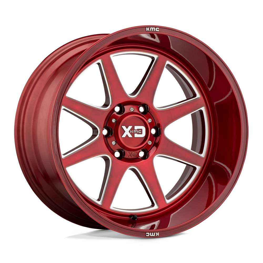 XD XD844 PIKE BRUSHED RED WITH MILLED ACCENT