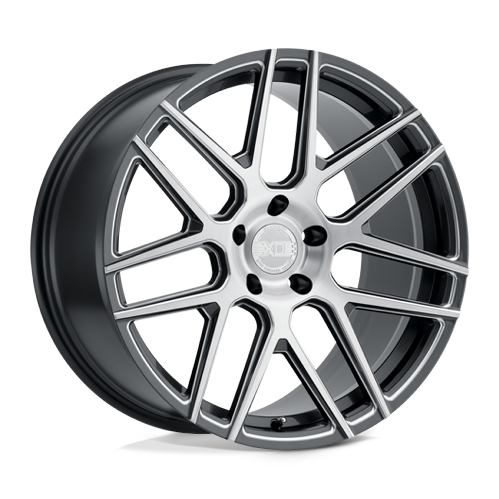 XO MOSCOW GL-GUNMETAL W/ MILLED SPOKE & BRUSH SILVER FACE