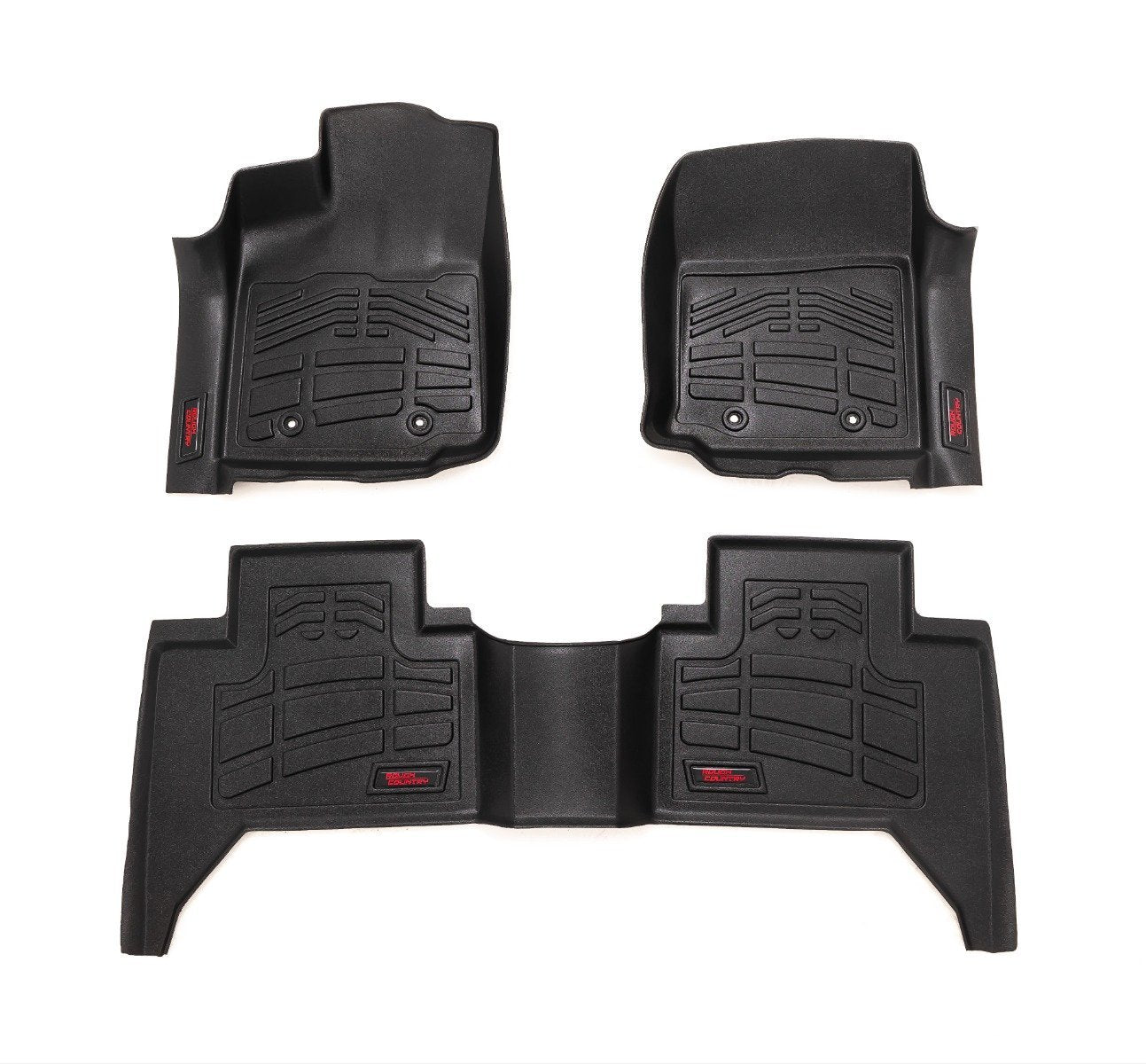 Rough Country Sure-Fit Floor Mats | FR & RR | Toyota Tacoma 2WD/4WD (2016-2023)