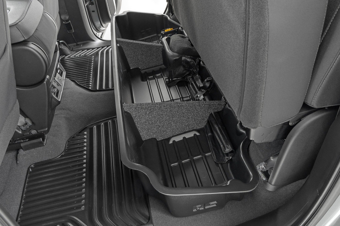 Rough Country Under Seat Storage | Double Cab | Chevy/GMC 1500/2500HD/3500HD (19-26)
