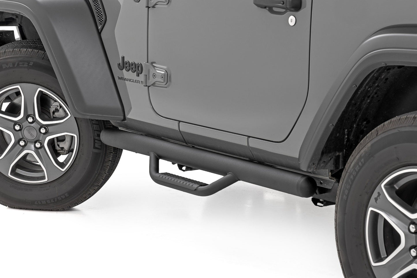 Rough Country Nerf Steps | Full Length | 2 Door | Jeep Wrangler JL 4WD (2018-2026)