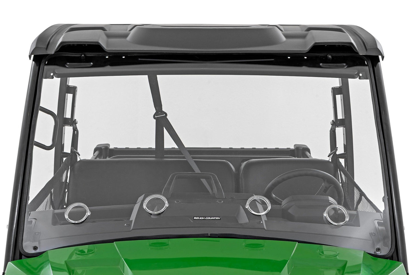 Rough Country Vented Full Windshield | Scratch Resistant | John Deere Gator XUV 835