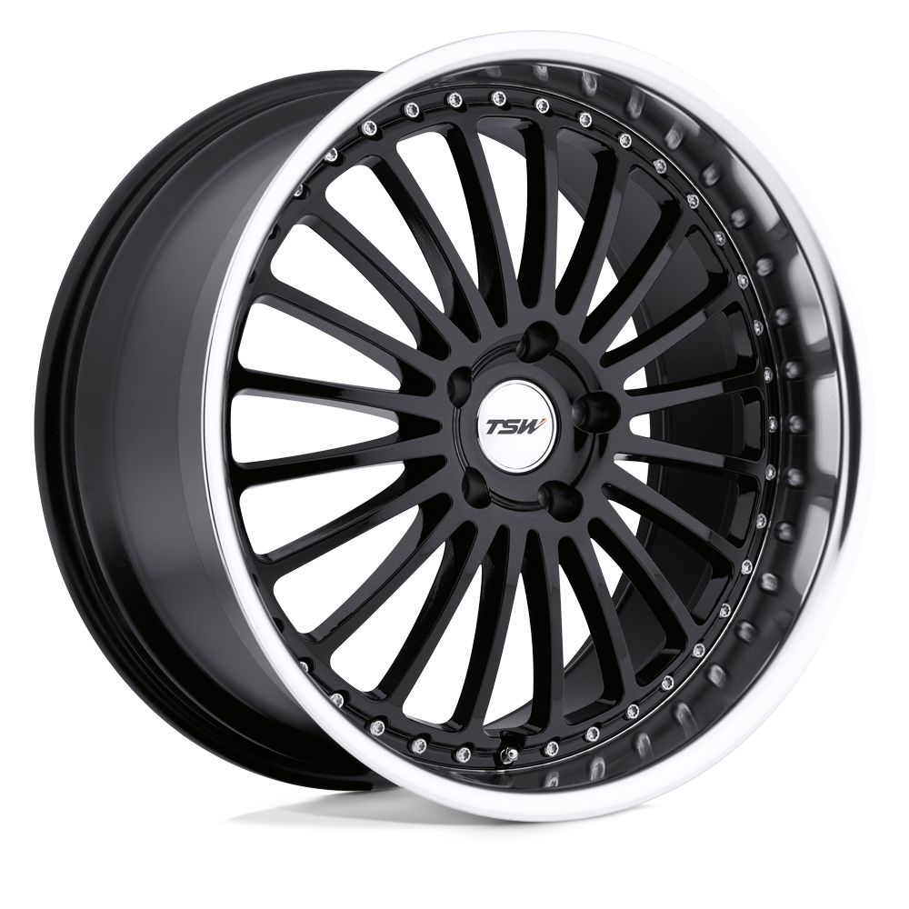 TSW SILVERSTONE GLOSS BLACK W/ MIRROR CUT LIP