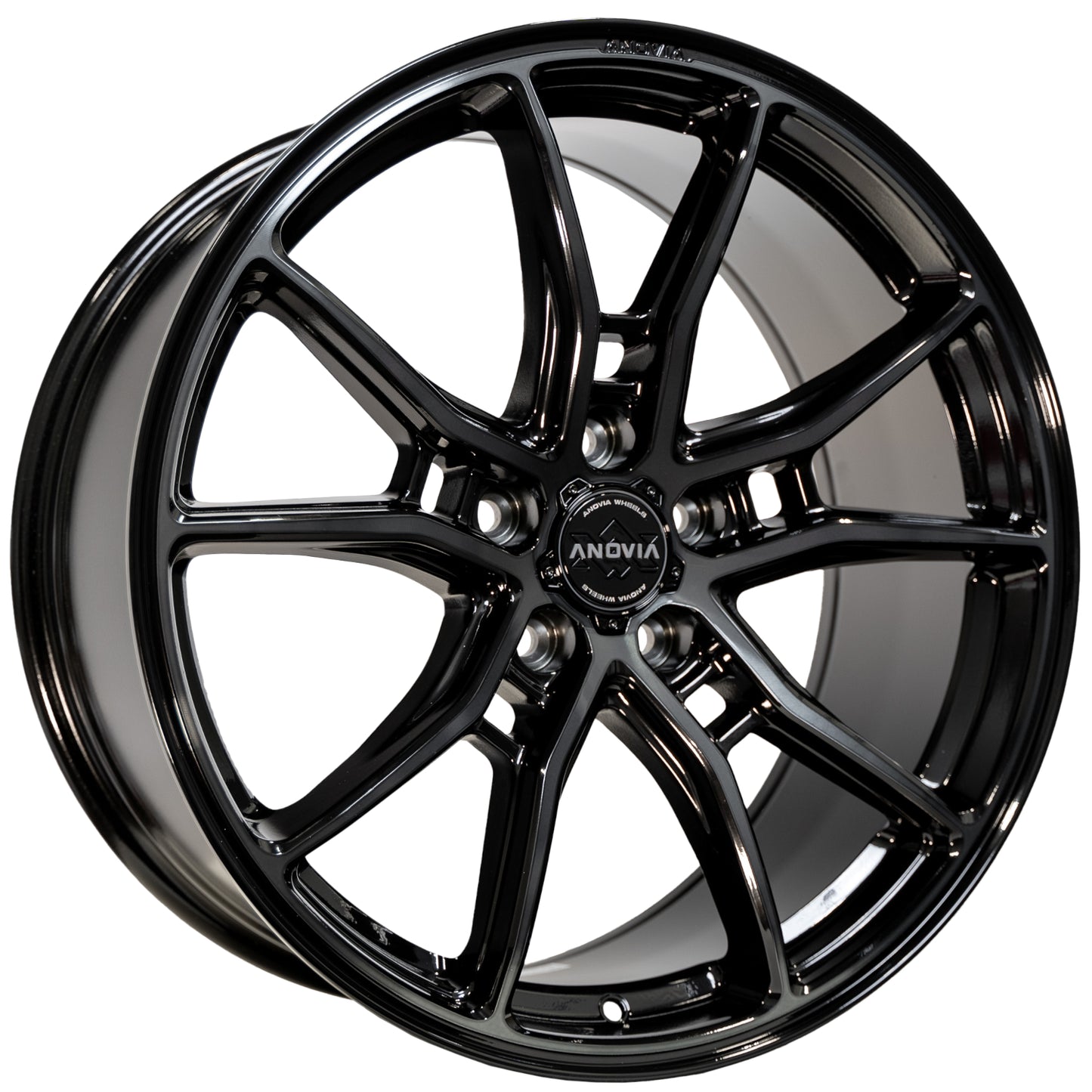 Anovia AN-10 Custom Wheel Black Machined Face Dark Tint