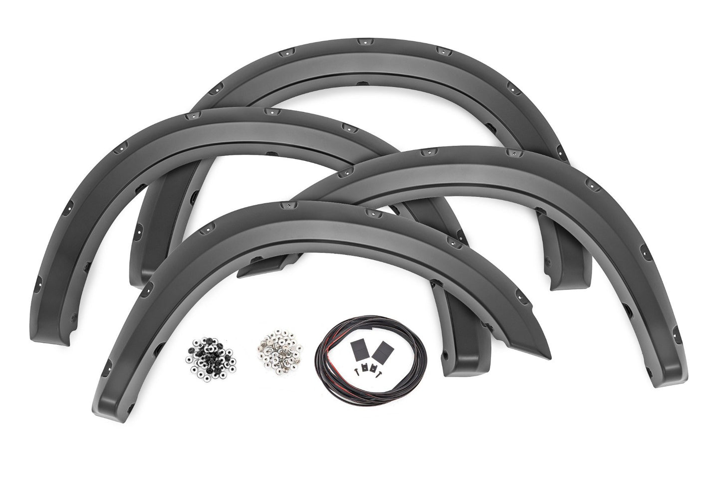 Rough Country Pocket Fender Flares | PS2 Bright Silver Metallic | Ram 2500/3500 (11-18)