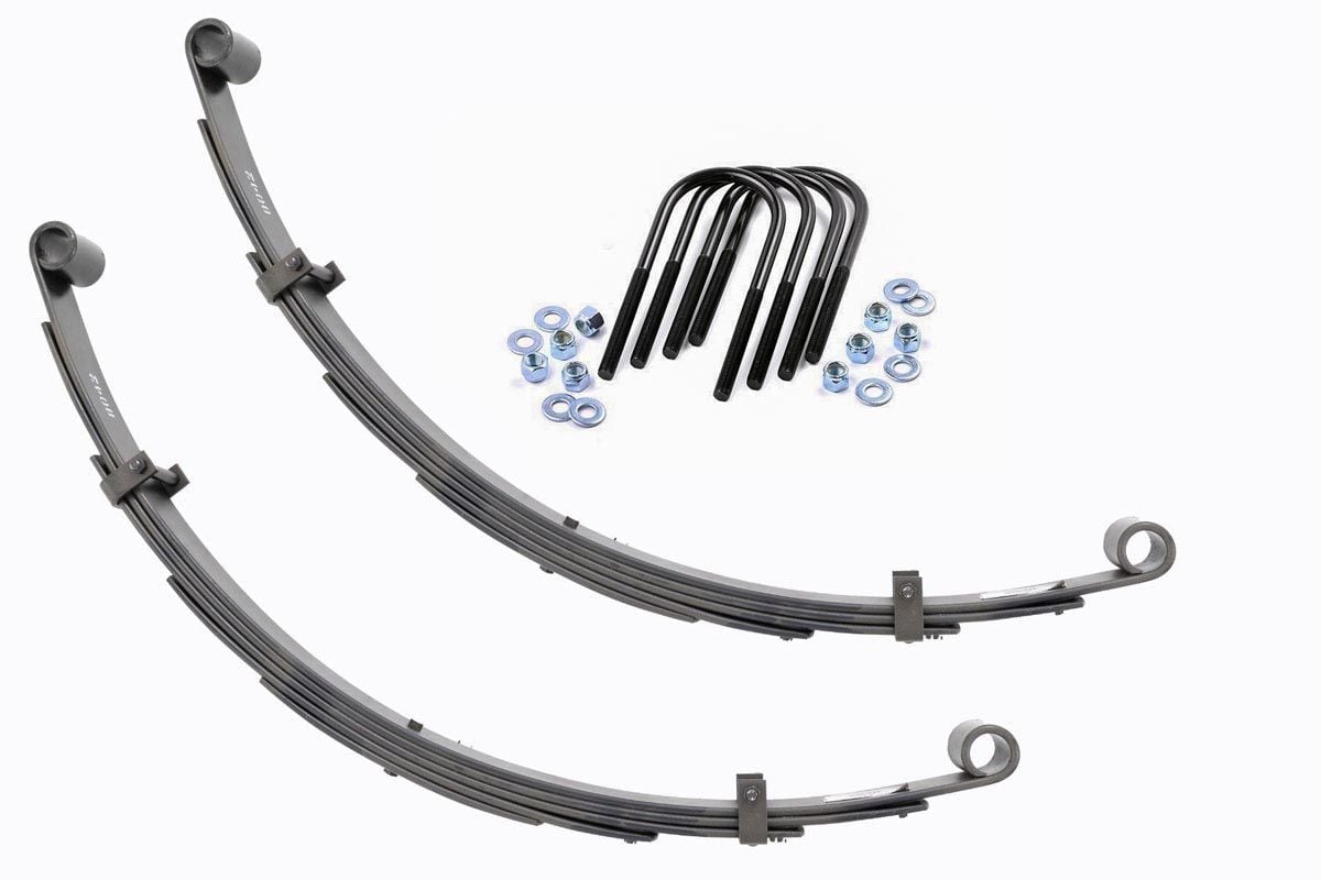 Rough Country Rear Leaf Springs | 4" Lift | Pair | Toyota Land Cruiser FJ40 4WD (1964-1980)