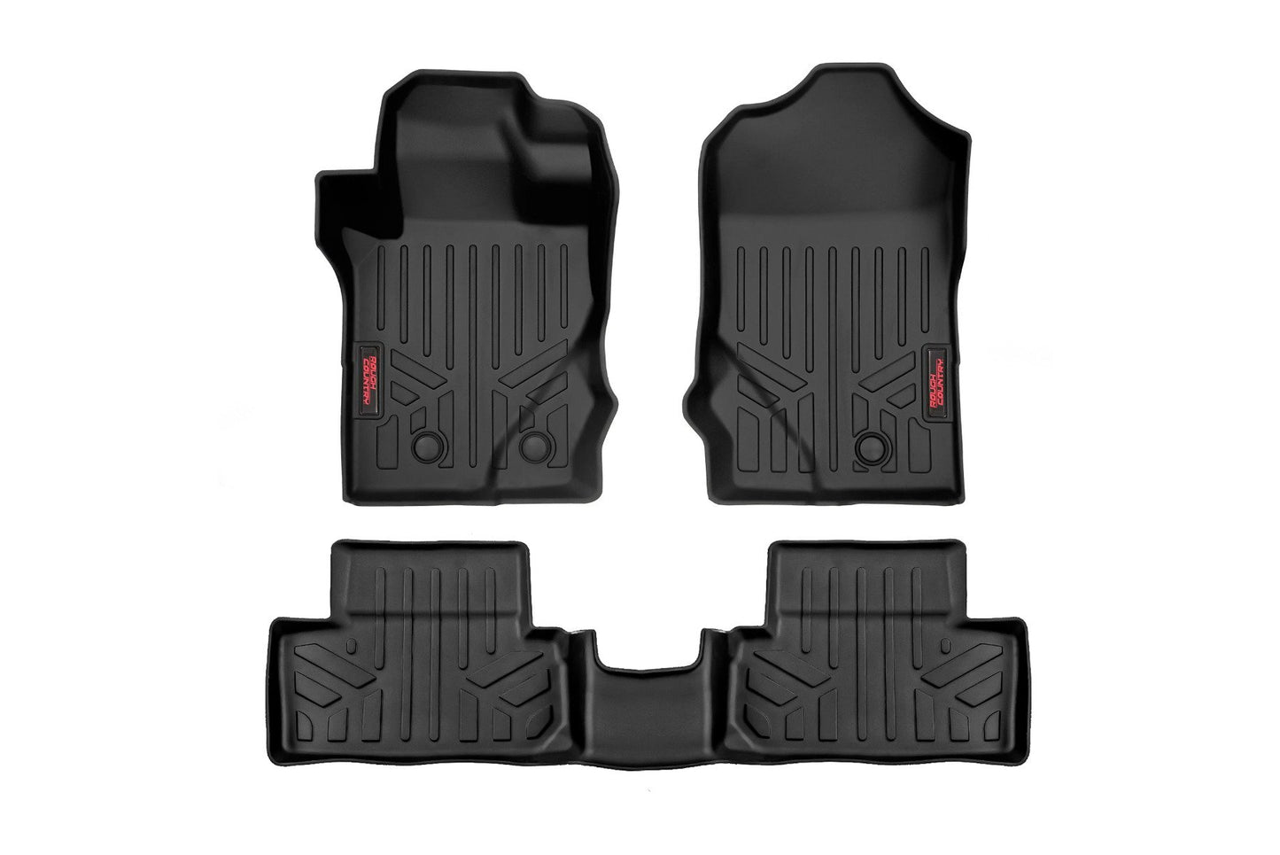 Rough Country Floor Mats | Front & Rear | Ford Bronco (2 Door) 4WD (2021-2025)
