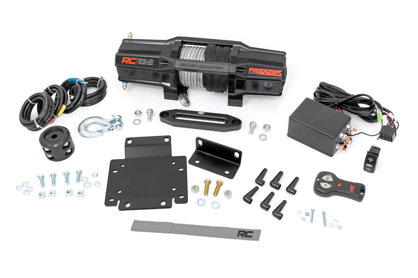 Rough Country Winch Mount | RS6500SA | Honda Pioneer 1000