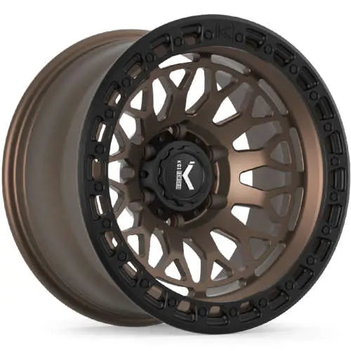 KG1 DIAMONDHEAD CUSTOM WHEEL TEXTURED MATTE BRONZE BLACK RING