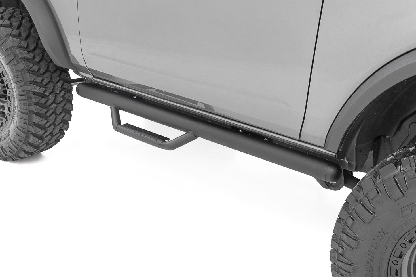 Rough Country Nerf Steps | Wheel to Wheel | 2 Door | Ford Bronco (2 Door) 4WD (2021-2025)
