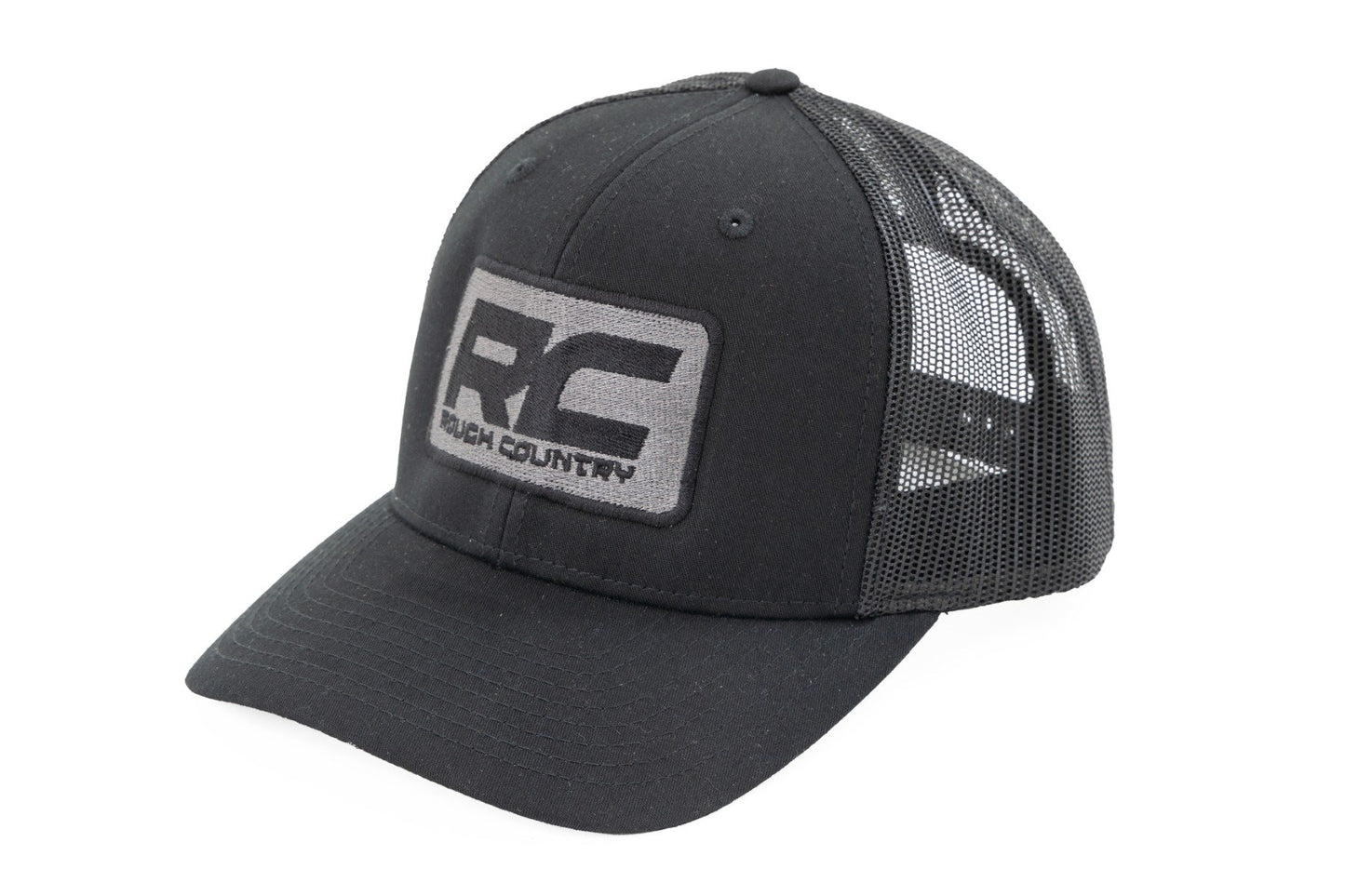 Rough Country Rough Country Hat | Black Mesh | Rough Country Patch | Black/Black - Richardson 112
