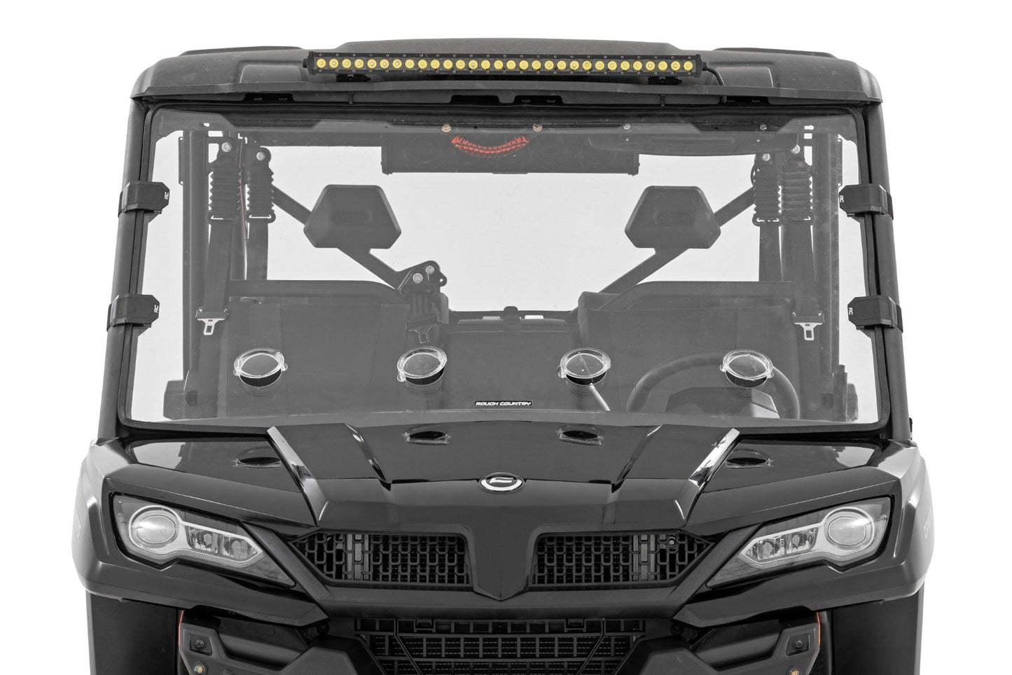 Rough Country Vented Full Windshield | Scratch Resistant | CFMOTO UFORCE 1000