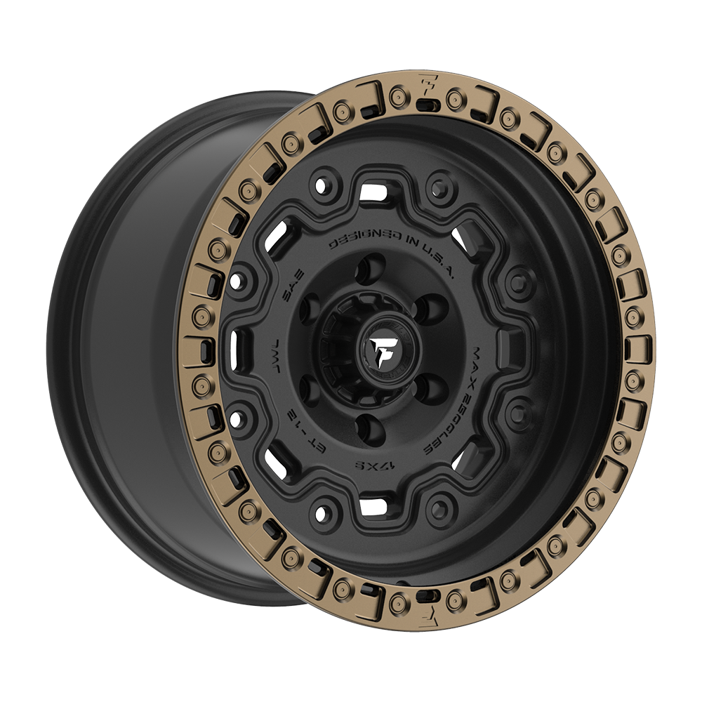 Fittipaldi FT100 Custom Wheel Satin Black with Bronze Ring