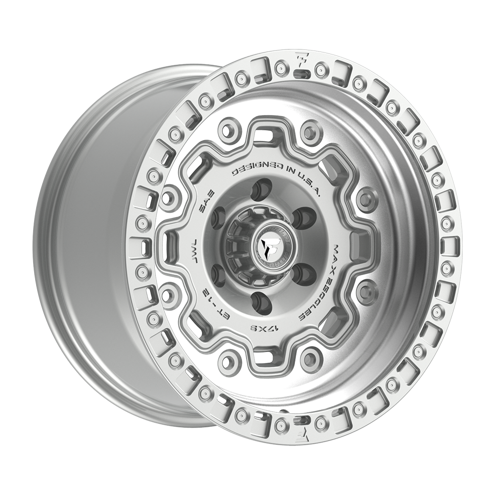 Fittipaldi FT100 Custom Wheel Gloss Silver with Machined Face and Undercut