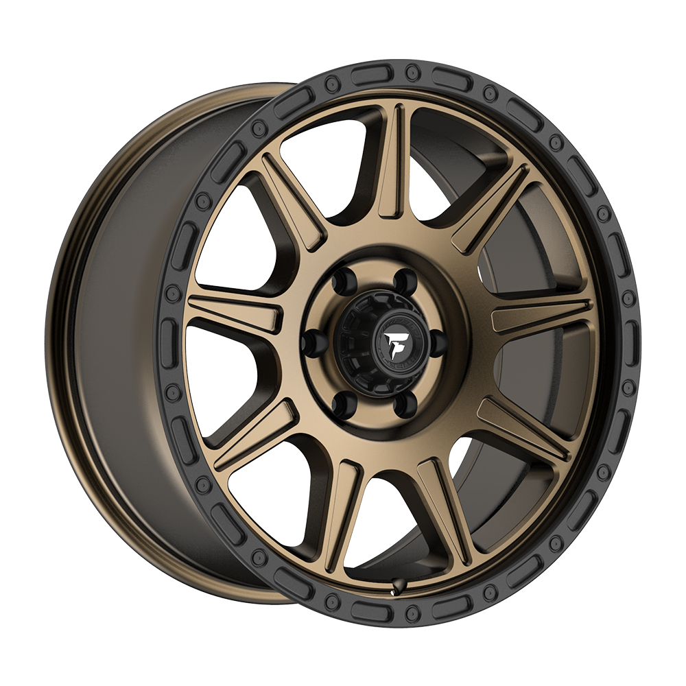 Fittipaldi FT104 Custom Wheel Satin Bronze with Satin Black Lip