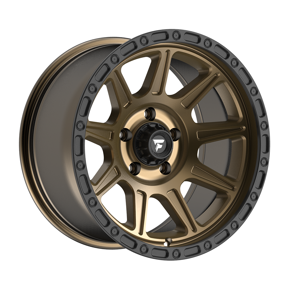 Fittipaldi FT104 Custom Wheel Satin Bronze with Satin Black Lip