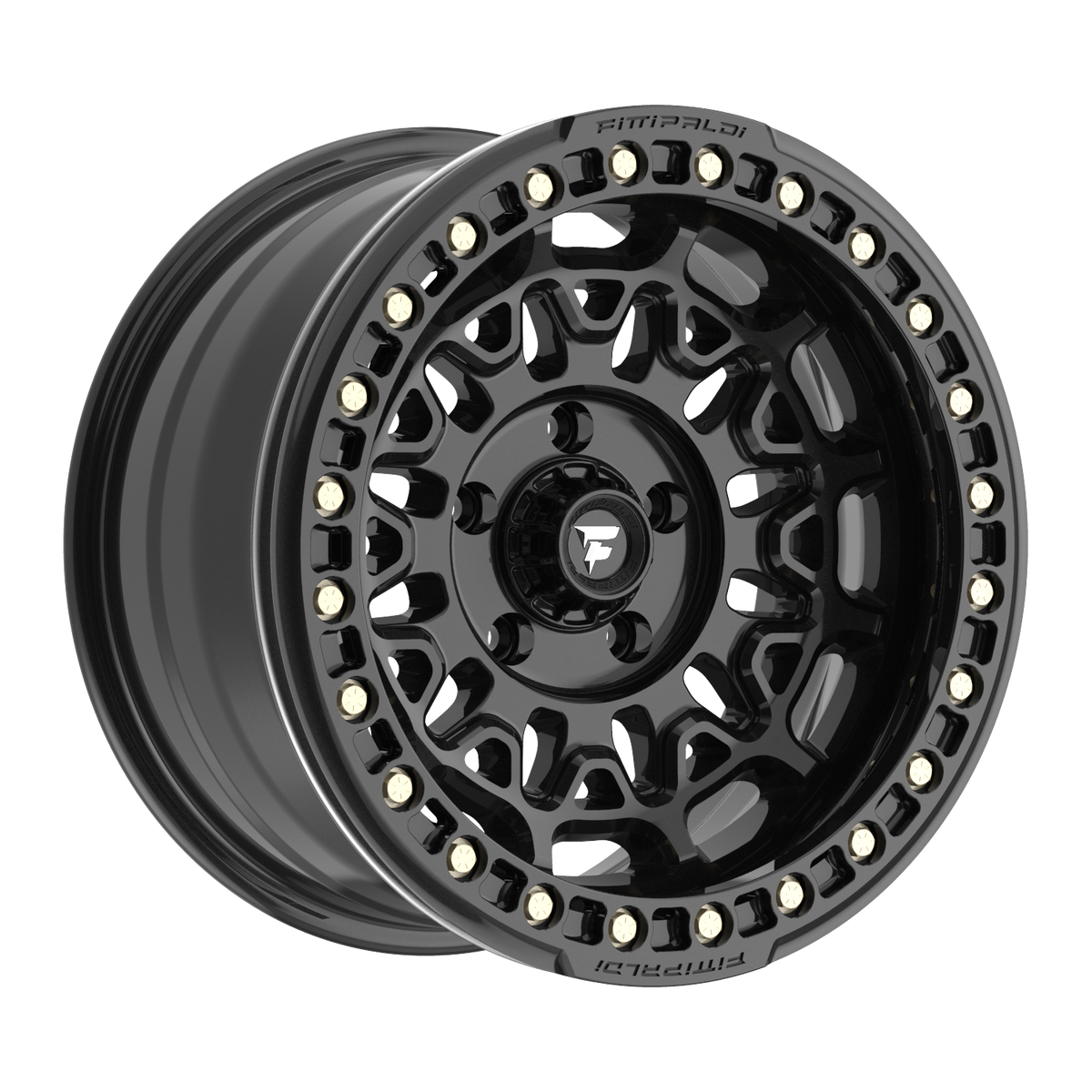 Fittipaldi FB150 Custom Wheel Satin Black with Gloss Black Forged Ring