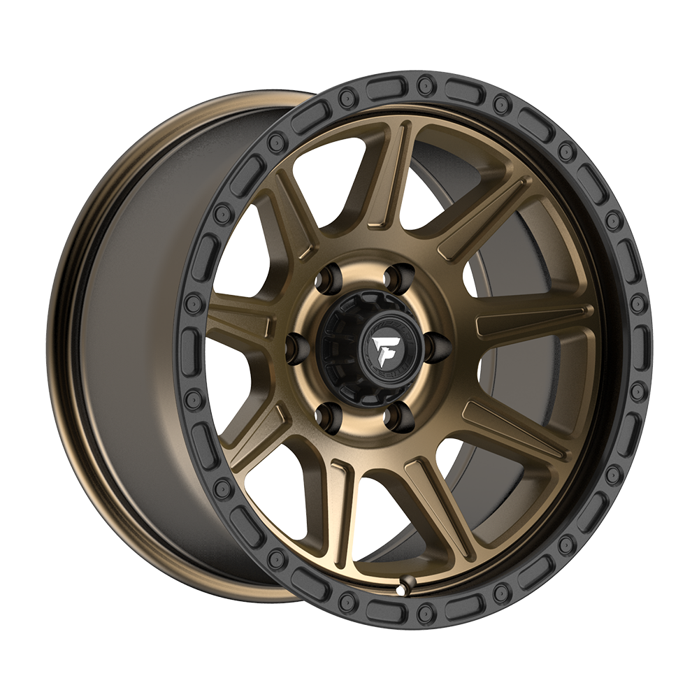 Fittipaldi FT104 Custom Wheel Satin Bronze with Satin Black Lip