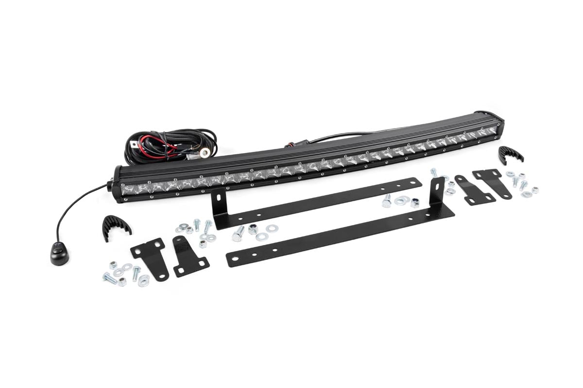 Rough Country LED Light Kit | Grille Mount | 30" Chrome Single Row | Ford F-150 (09-14)