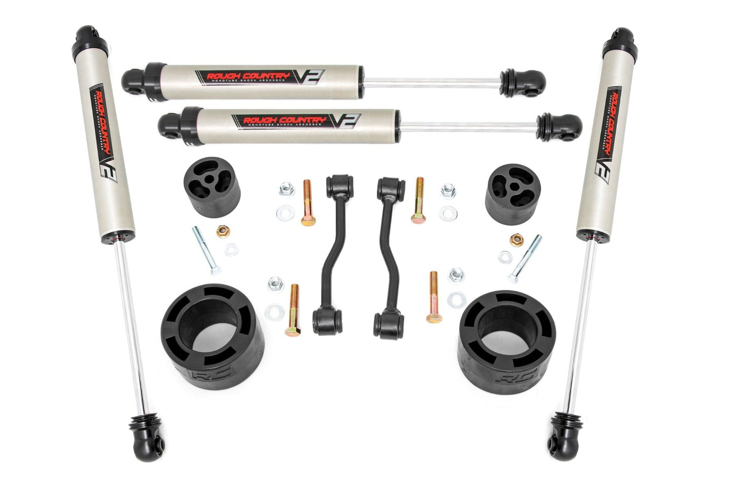 Rough Country 2.5 Inch Leveling Kit | Spacers | V2 | Jeep Gladiator JT 4WD (2024-2025)