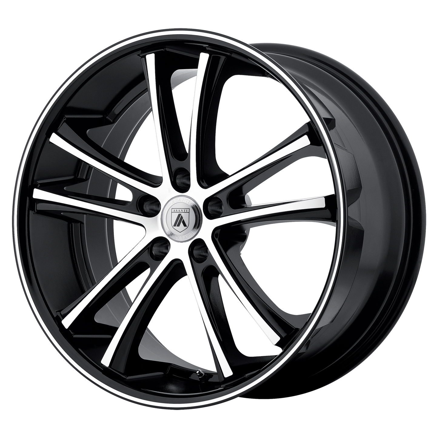 Asanti Black ABL-1 PEGASI MACHINED FACE BLACK LIP