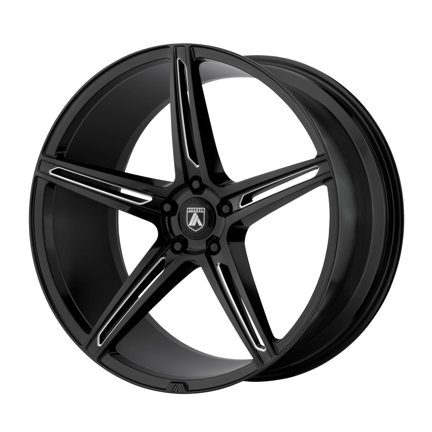 Asanti Black ABL-22 ALPHA 5 GLOSS BLACK MILLED