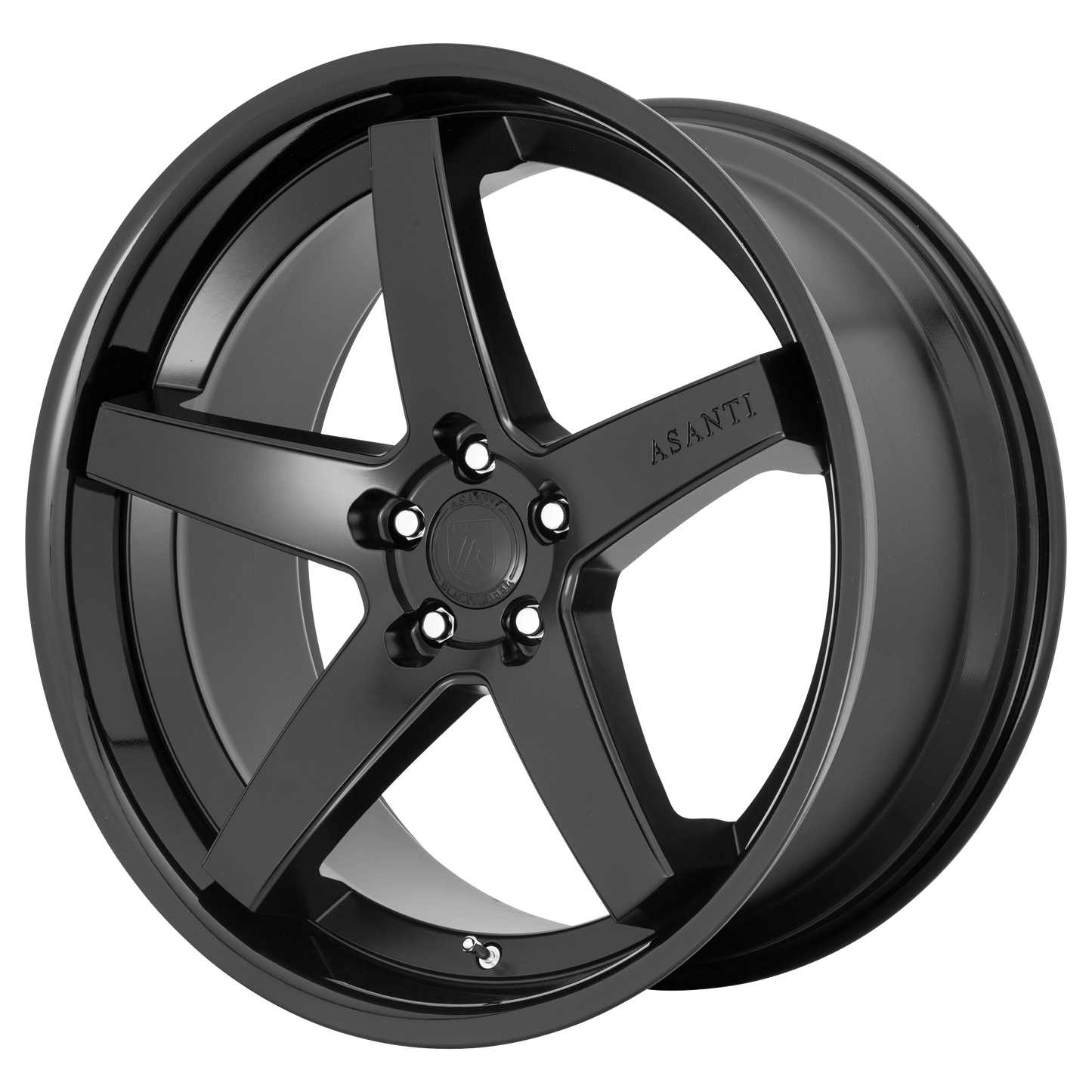 Asanti Black ABL31 REGAL SATIN BLACK GLOSS BLACK LIP