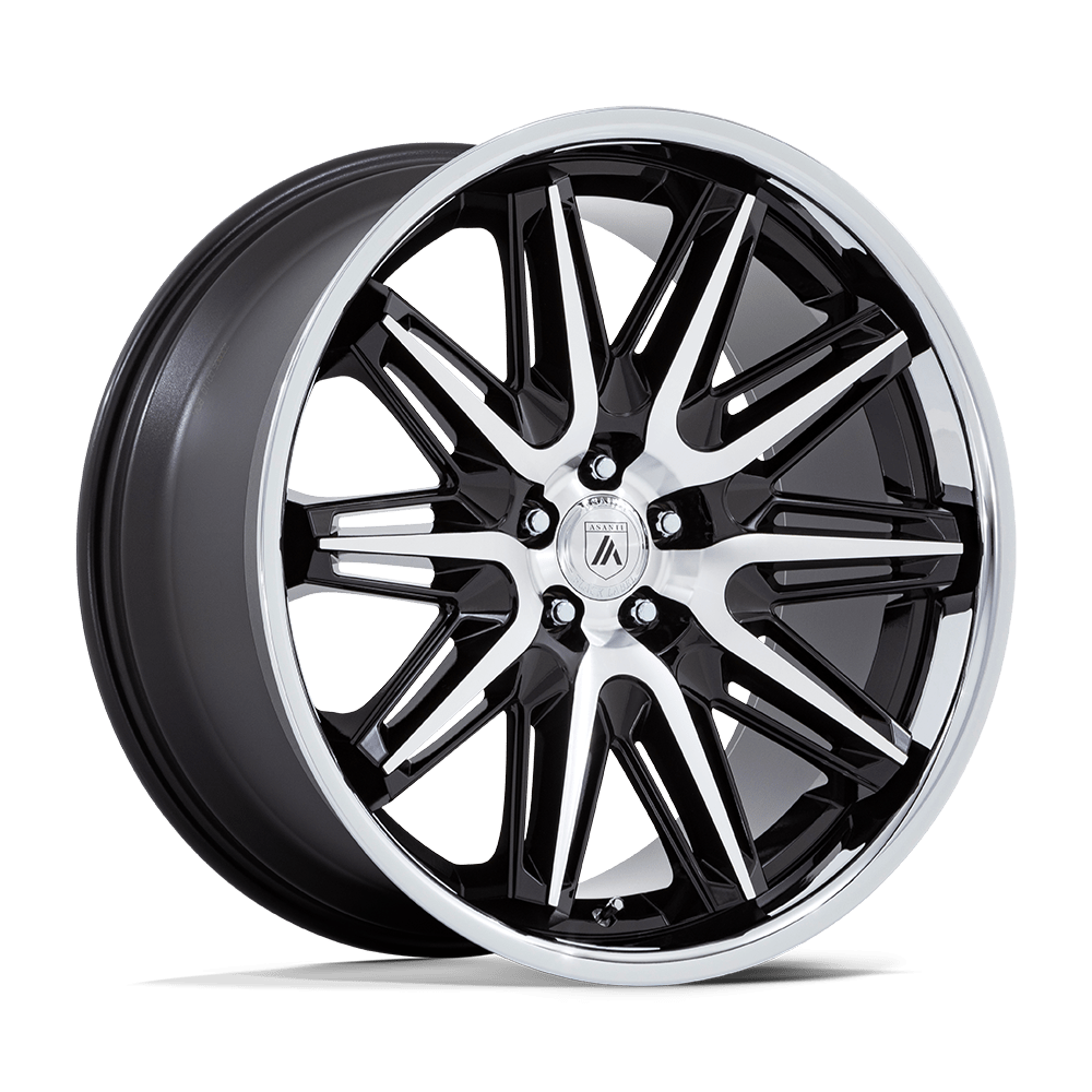 Asanti Black AB047 IMPERATOR GLOSS BLACK MACHINED WITH SS LIP