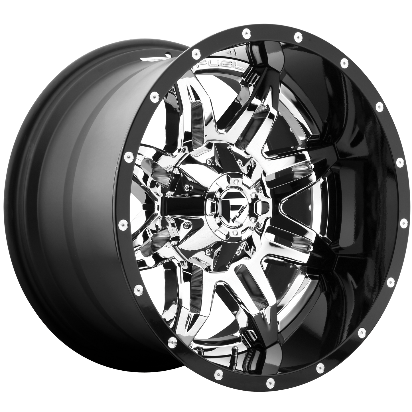 Fuel D266 LETHAL CHROME PLATED GLOSS BLACK LIP