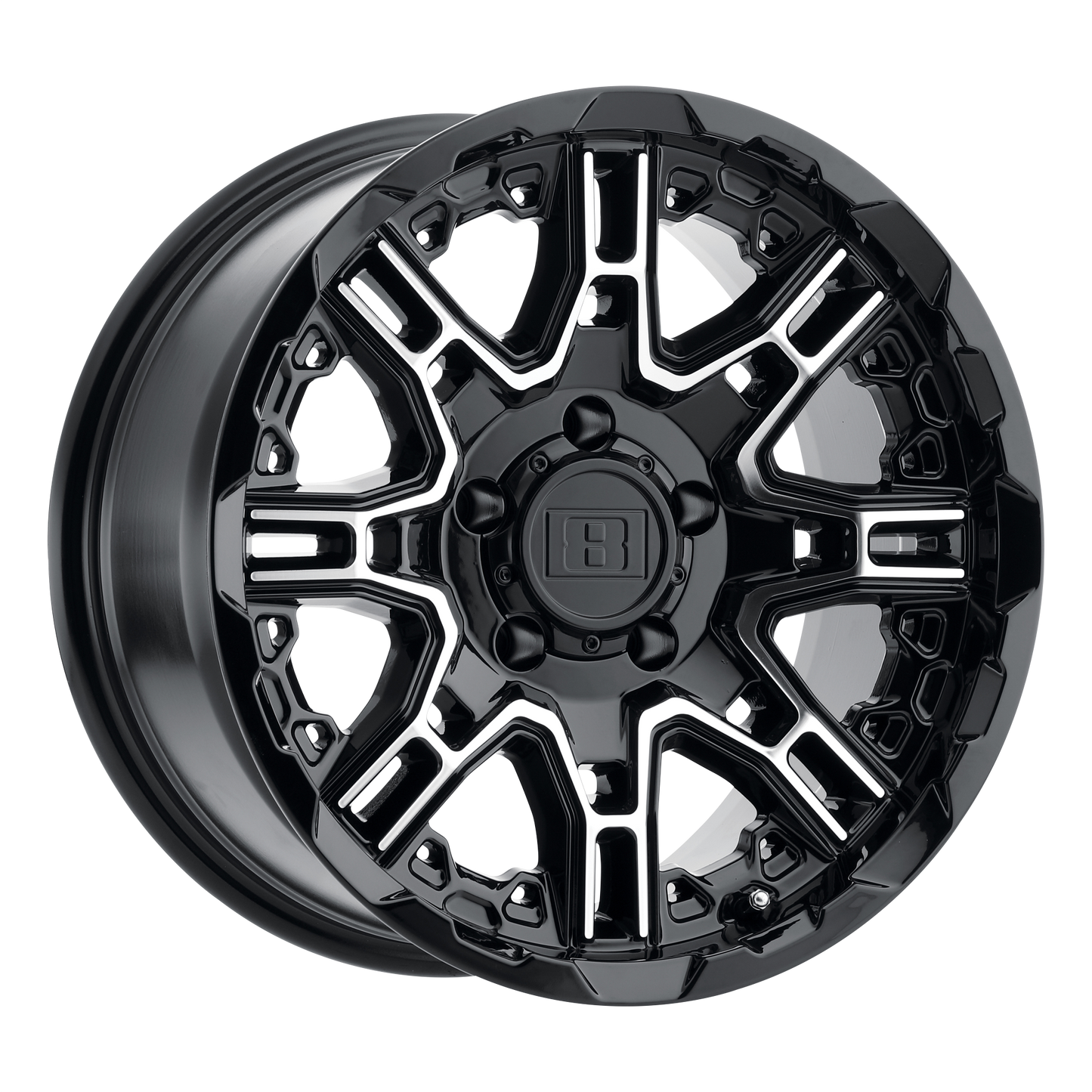 Level 8 SLINGSHOT GLOSS BLACK W/ MACHINED FACE