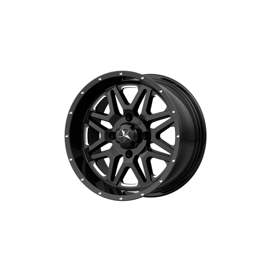 MSA Offroad Wheels M26 VIBE MILLED GLOSS BLACK