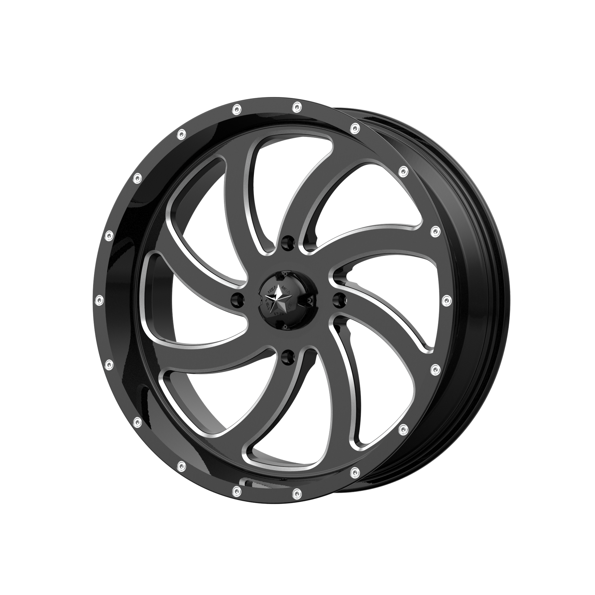 MSA Offroad Wheels M36 SWITCH GLOSS BLACK MILLED