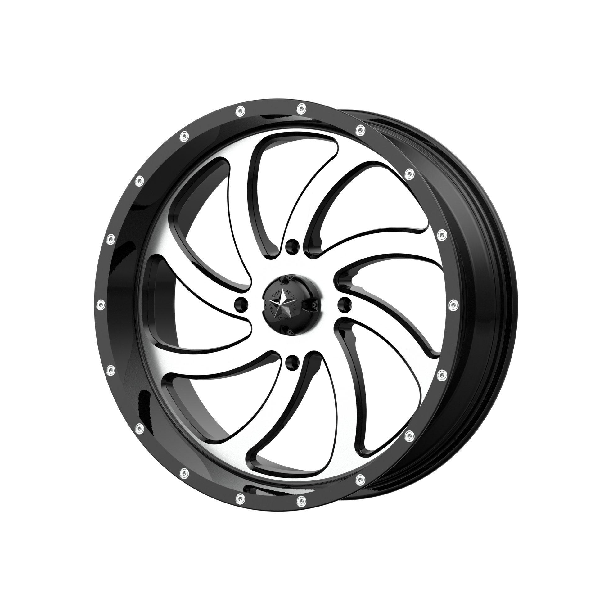 MSA Offroad Wheels M36 SWITCH MACHINED GLOSS BLACK