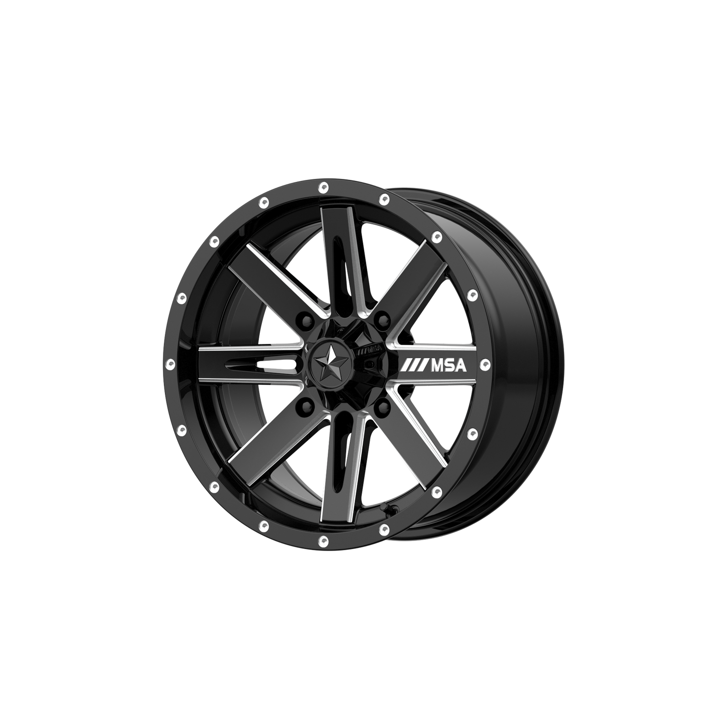 MSA Offroad Wheels M41 BOXER GLOSS BLACK MILLED