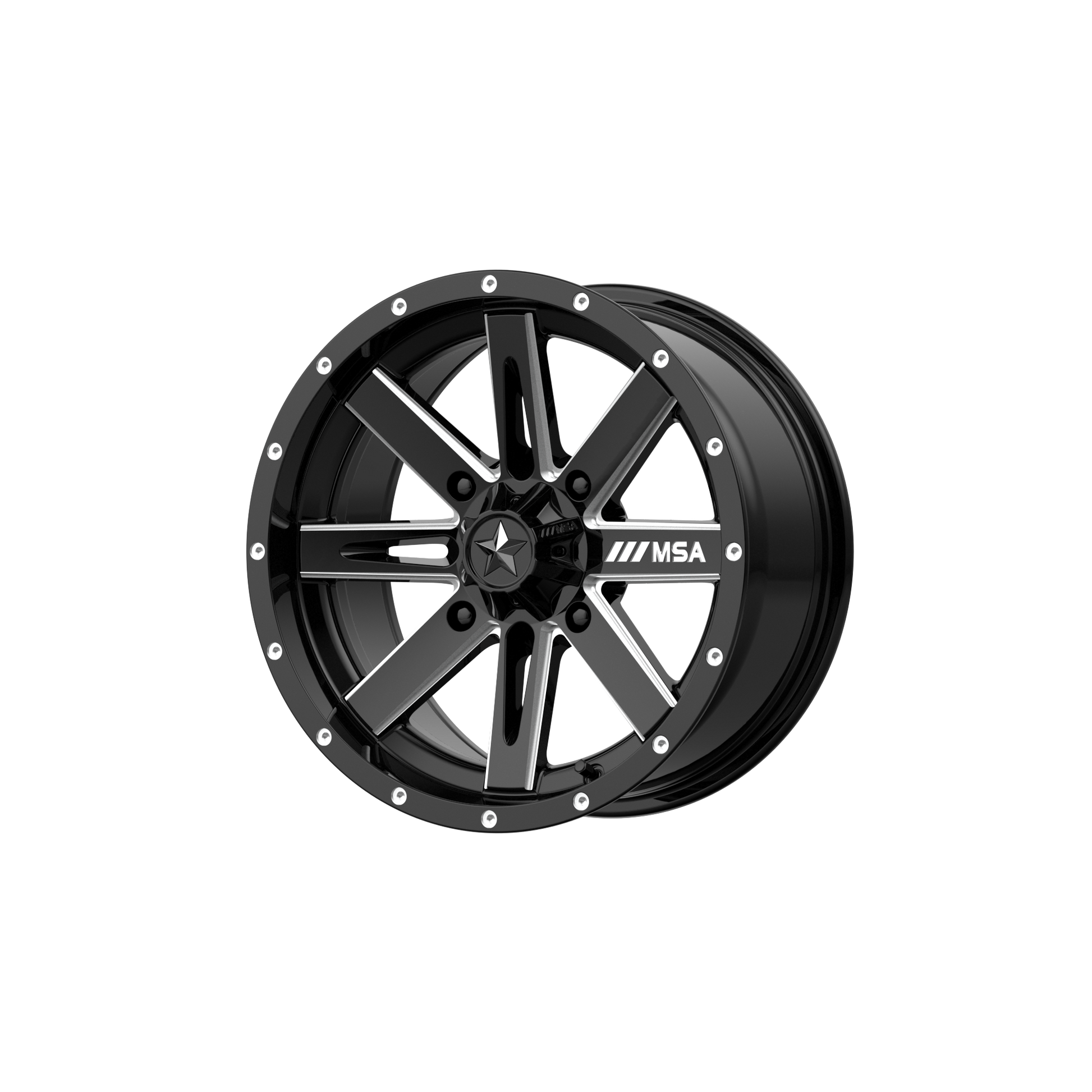 MSA Offroad Wheels M41 BOXER GLOSS BLACK MILLED