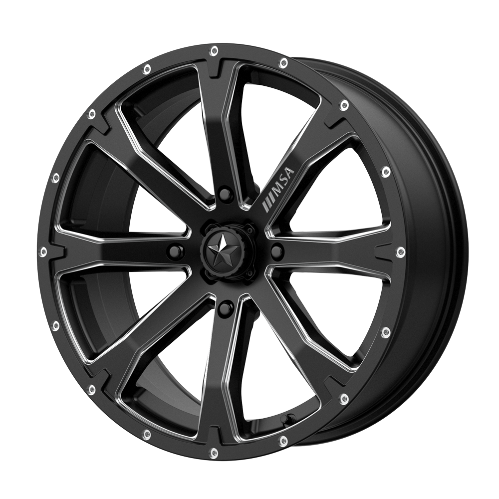 MSA Offroad Wheels M42 BOUNTY SATIN BLACK MILLED