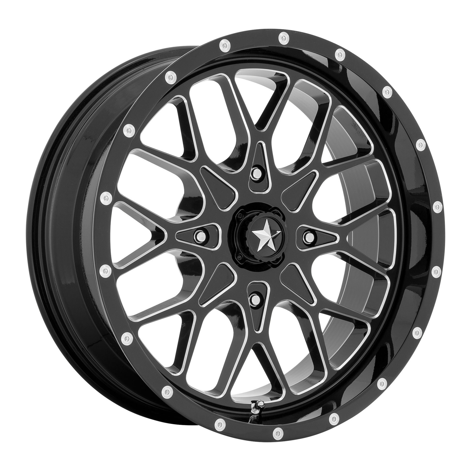 MSA Offroad Wheels M45 PORTAL GLOSS BLACK MILLED