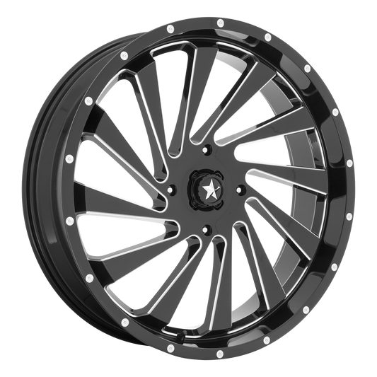 MSA Offroad Wheels M46 BLADE GLOSS BLACK MILLED