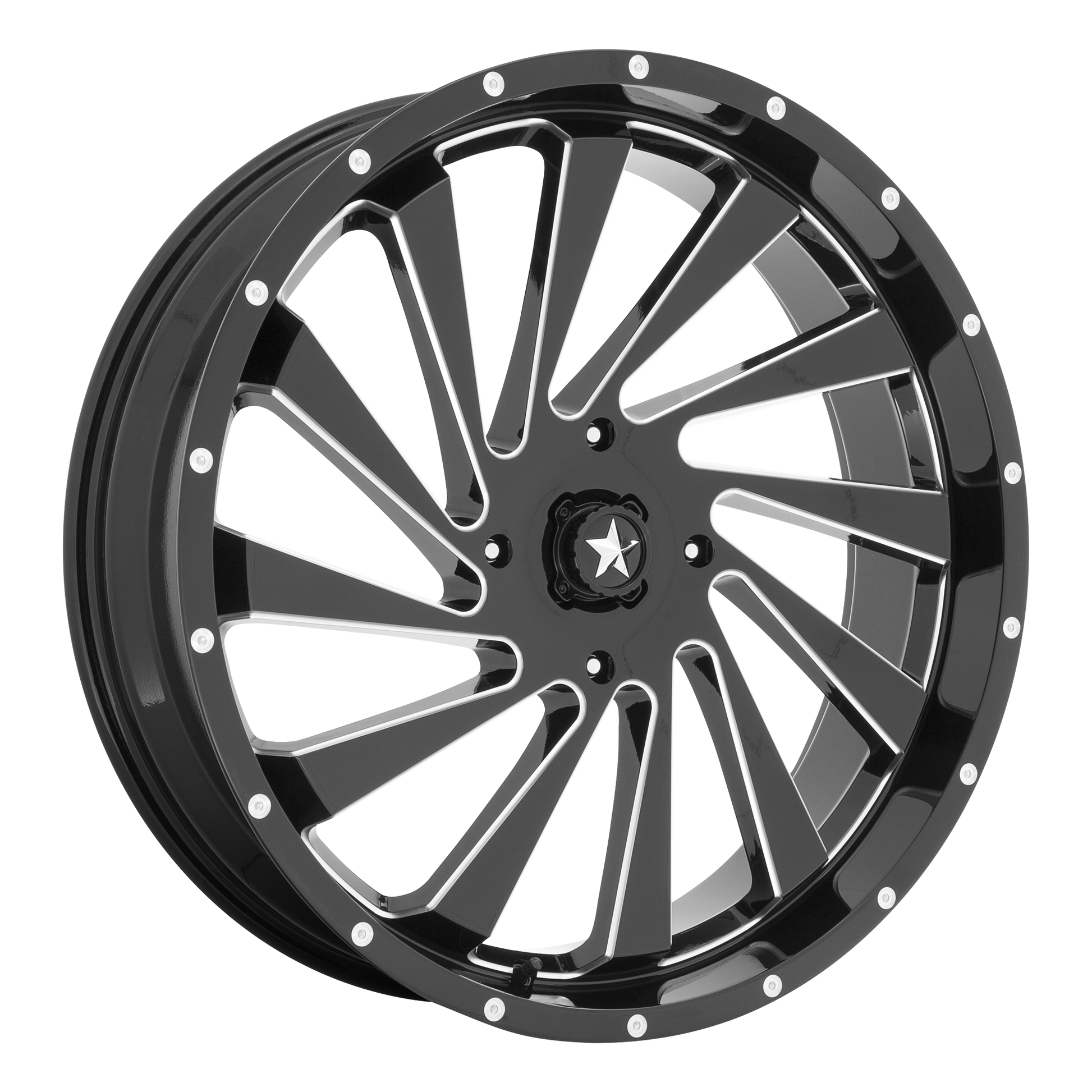 MSA Offroad Wheels M46 BLADE GLOSS BLACK MILLED