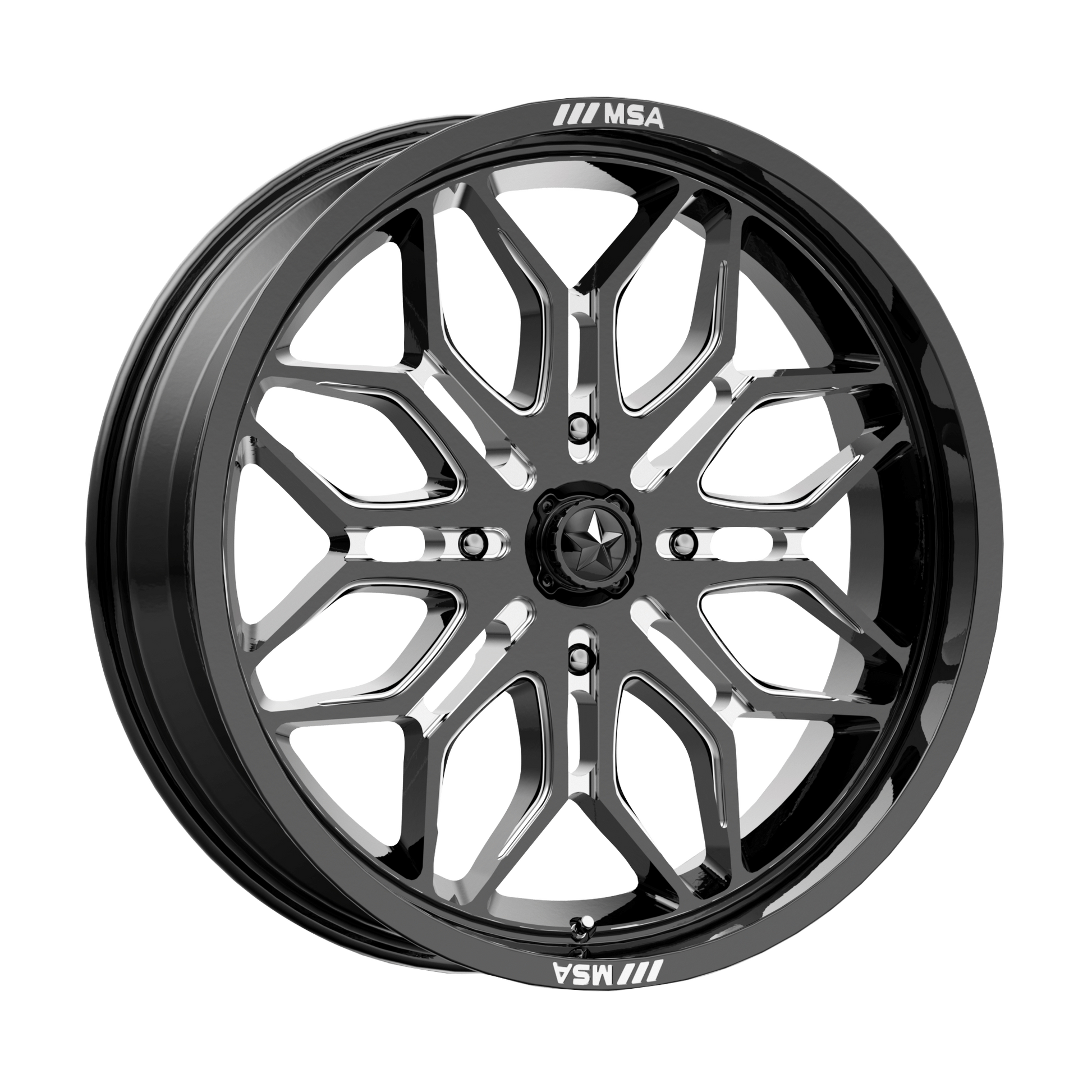 MSA Offroad Wheels M47 SNIPER GLOSS BLACK MILLED
