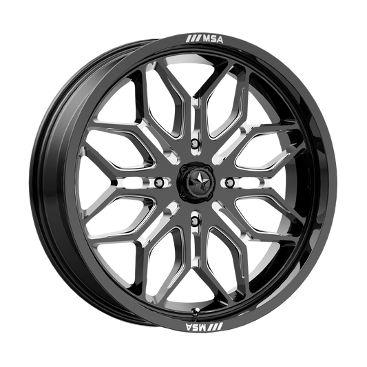 MSA Offroad Wheels M47 SNIPER GLOSS BLACK MILLED