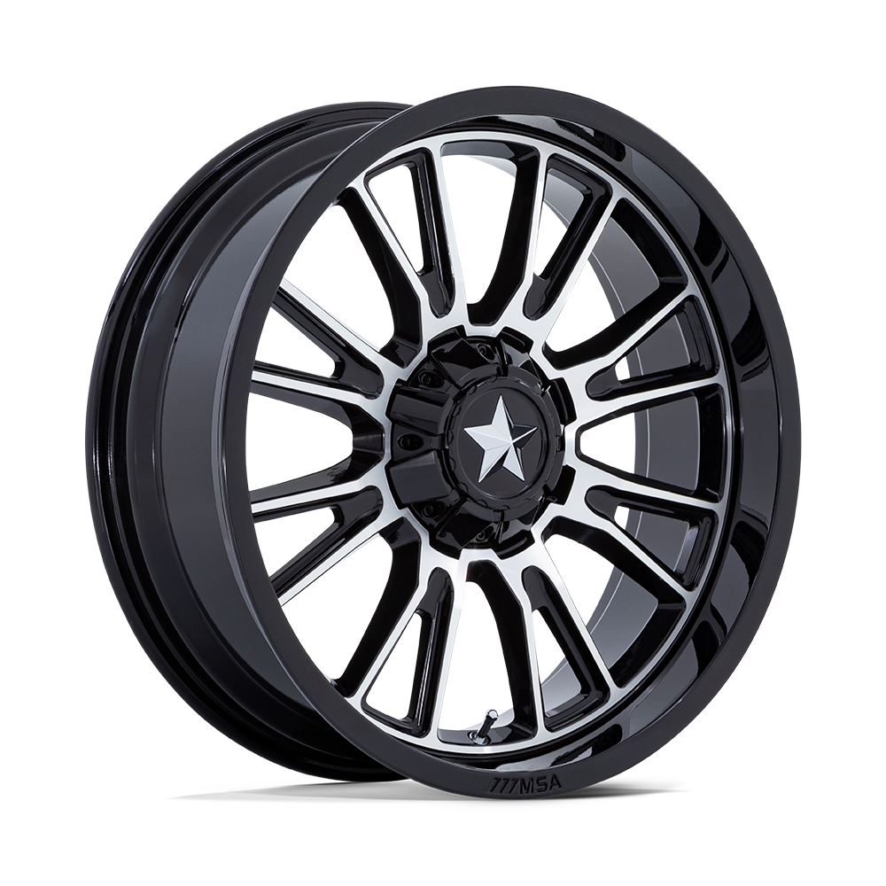MSA Offroad Wheels M51 THUNDERLIPS GLOSS BLACK MACHINED